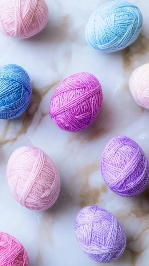 yarn wrapped eggs