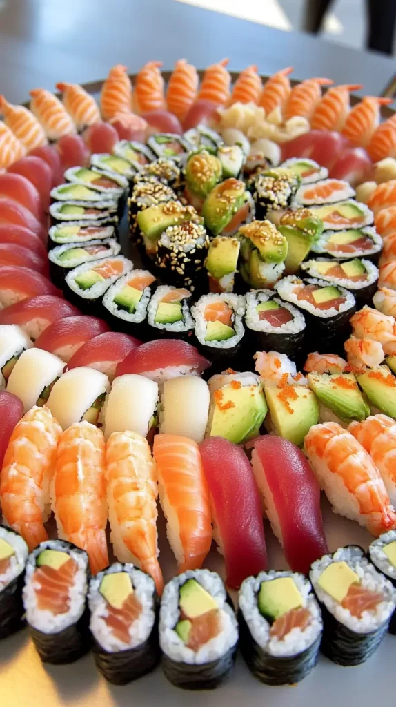 sushi platter, birthday party ideas for teenagers