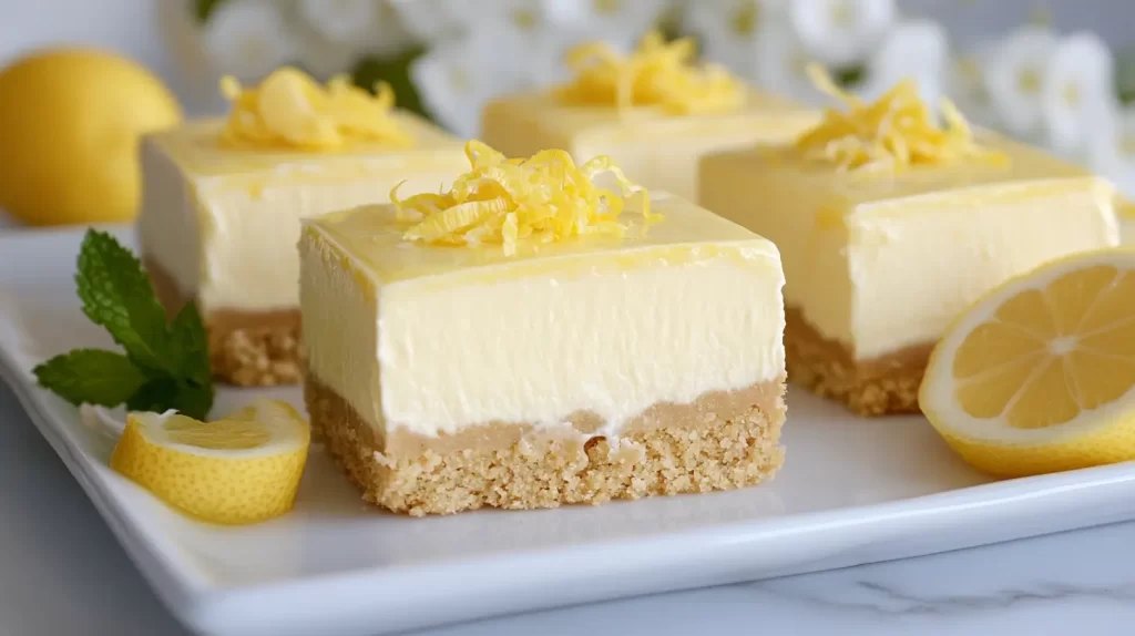 lemon cheesecake bars Easter desserts