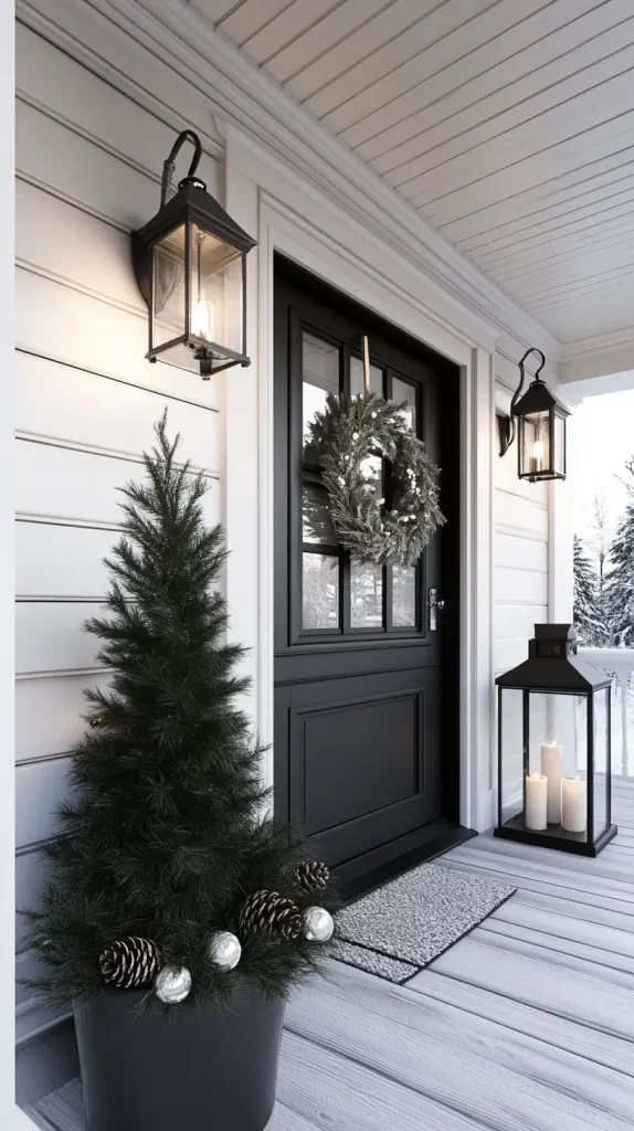 Christmas porch simple