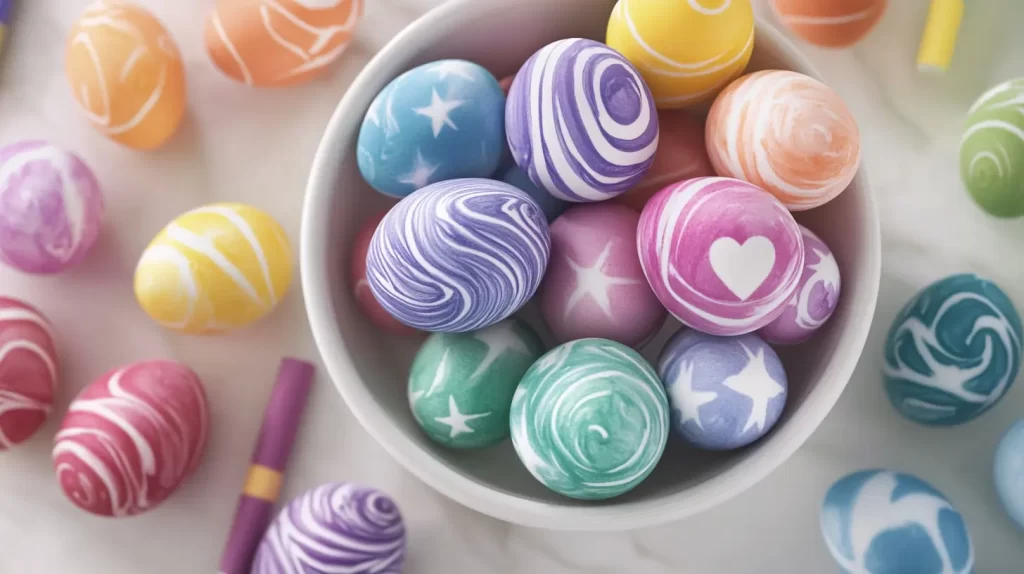 crayon easter egg decorations