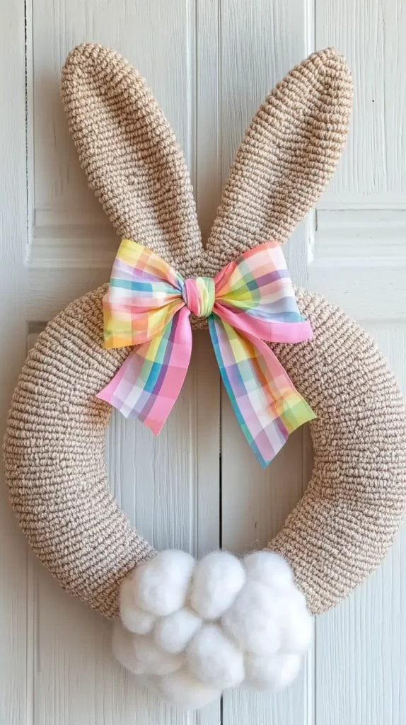 Easter bunny wreath