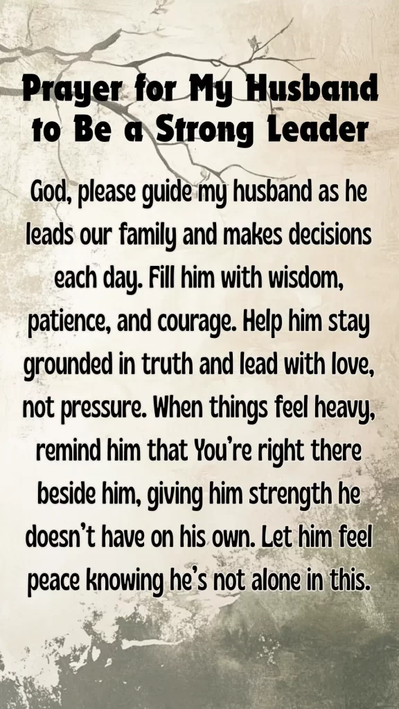 leader prayer