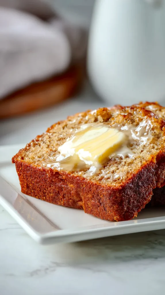 banana bread recipe, sliced