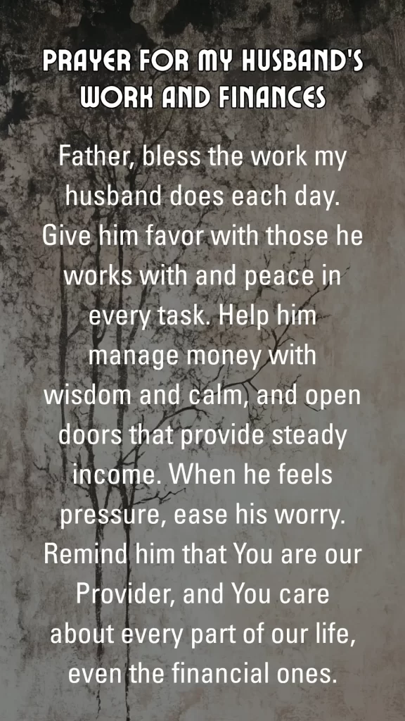 prayer for my husband