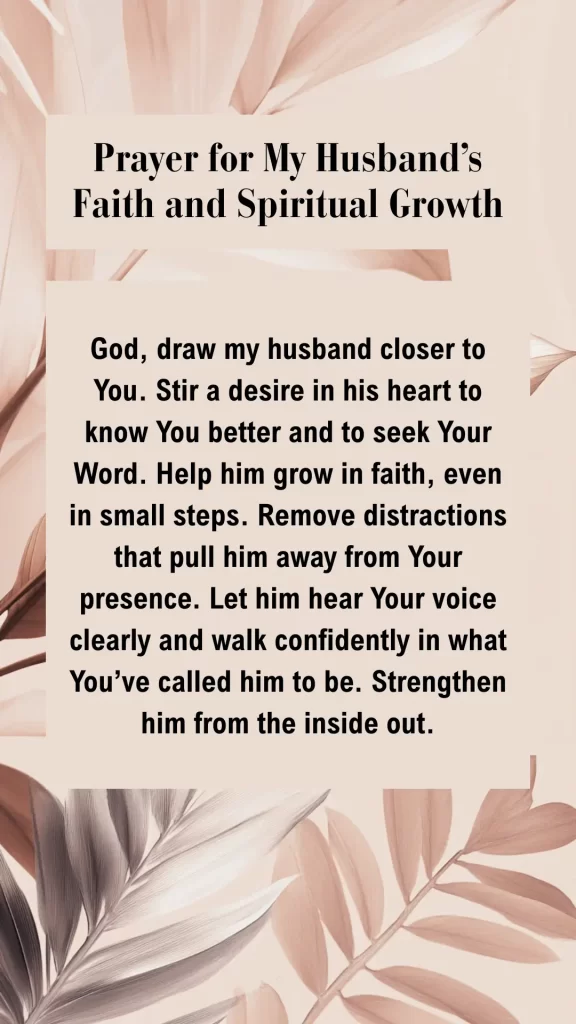 prayer for my husband