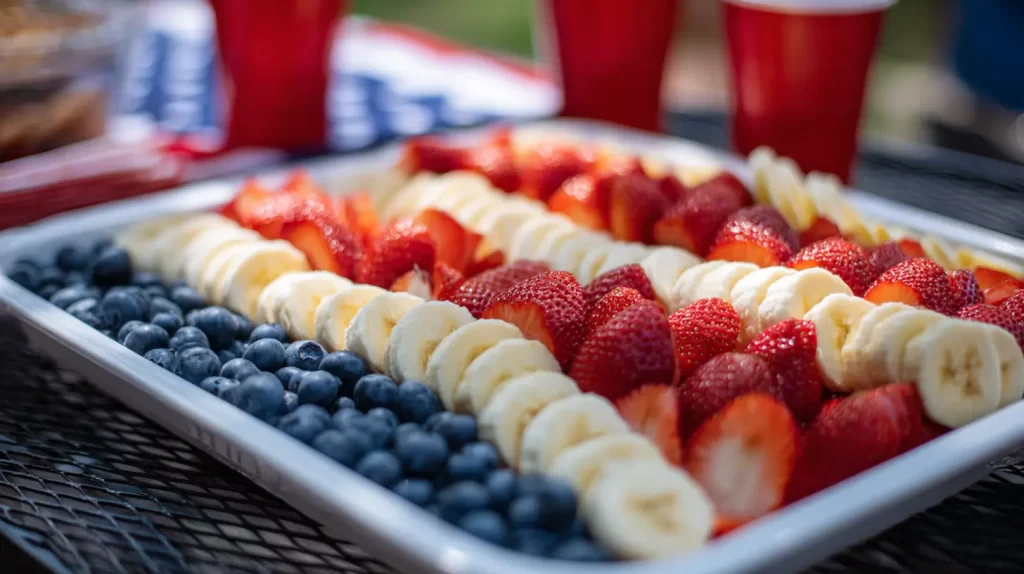 Patriotic fruit tray