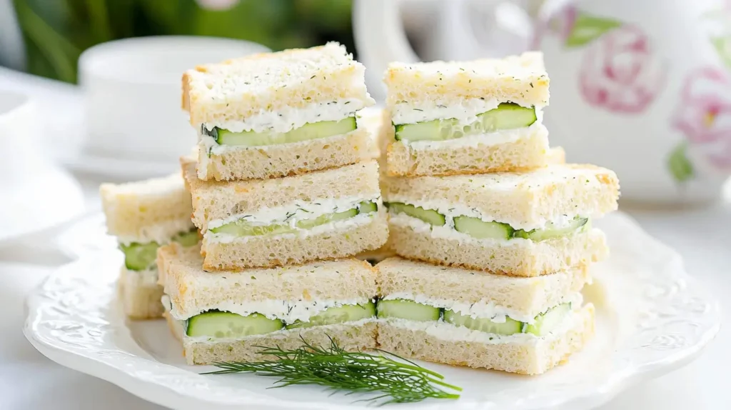 mini cucumber sandwiches
