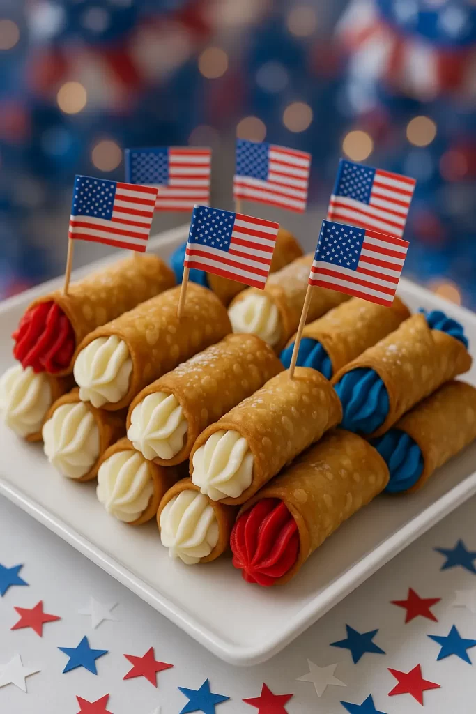 patriotic cannoli