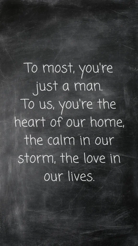 good man message on a chalkboard background