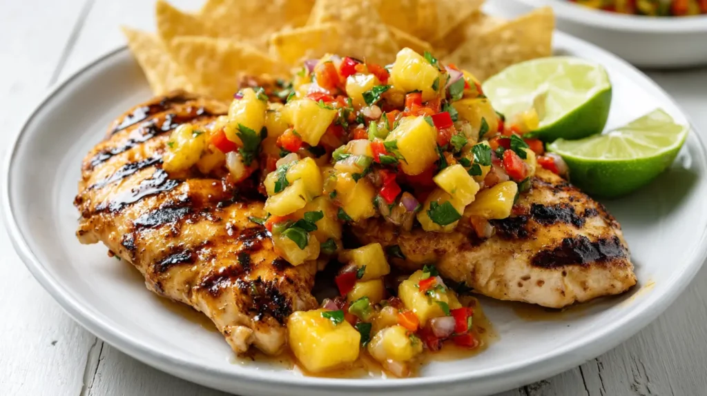pineapple salsa with chicken breast