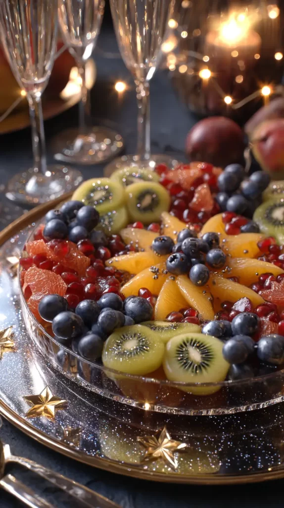 New Year's Eve fruit tray