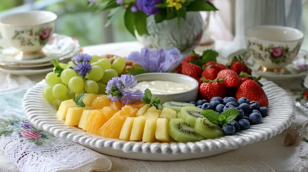 fruit display for a tea party