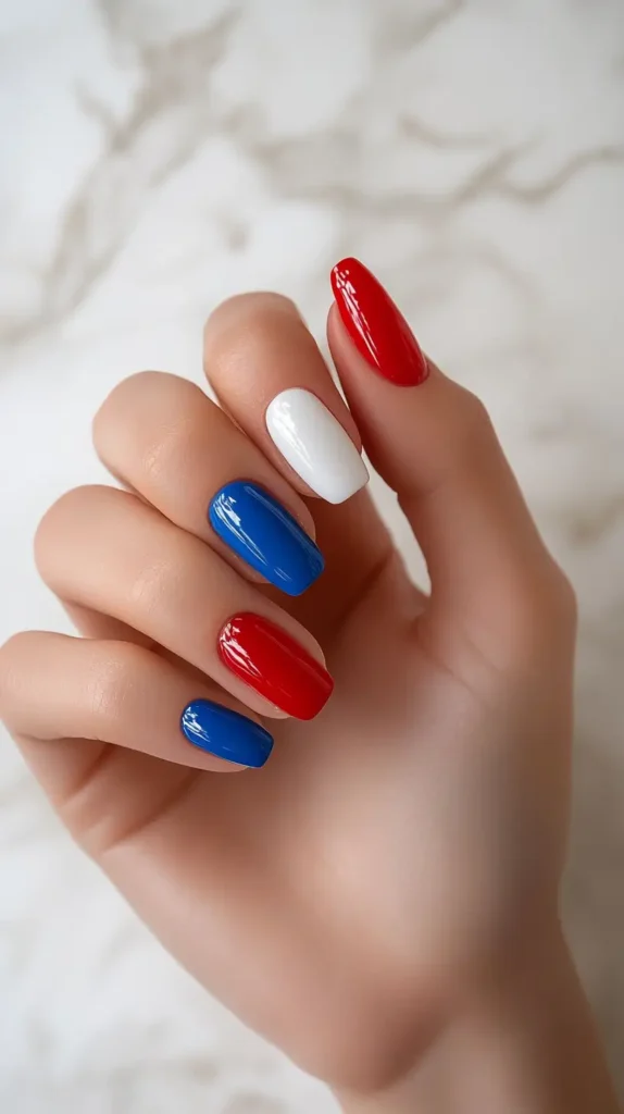 Fourth of July nails