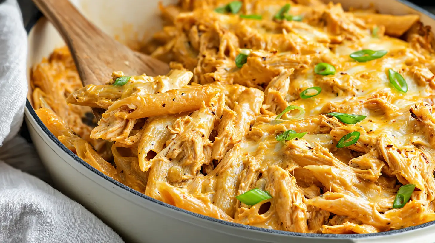 buffalo chicken pasta bake