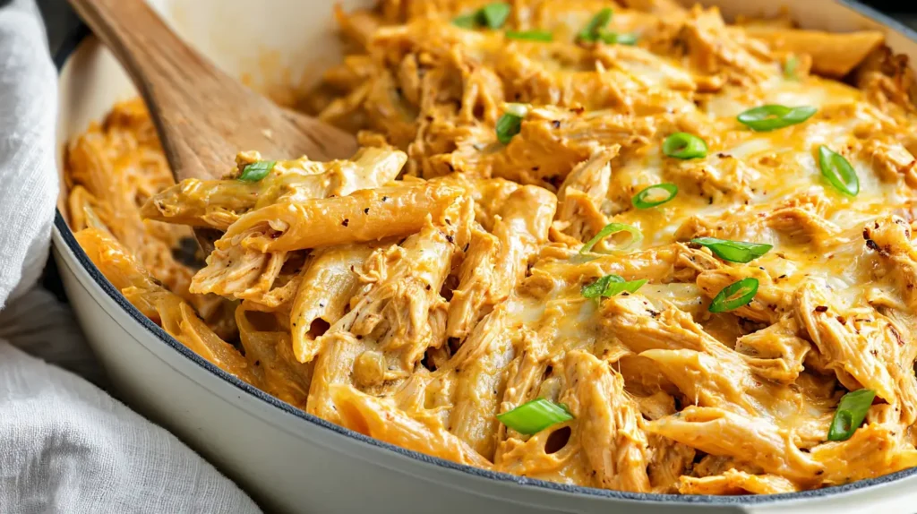 buffalo chicken pasta bake