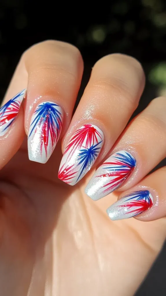 Fourth of July nails