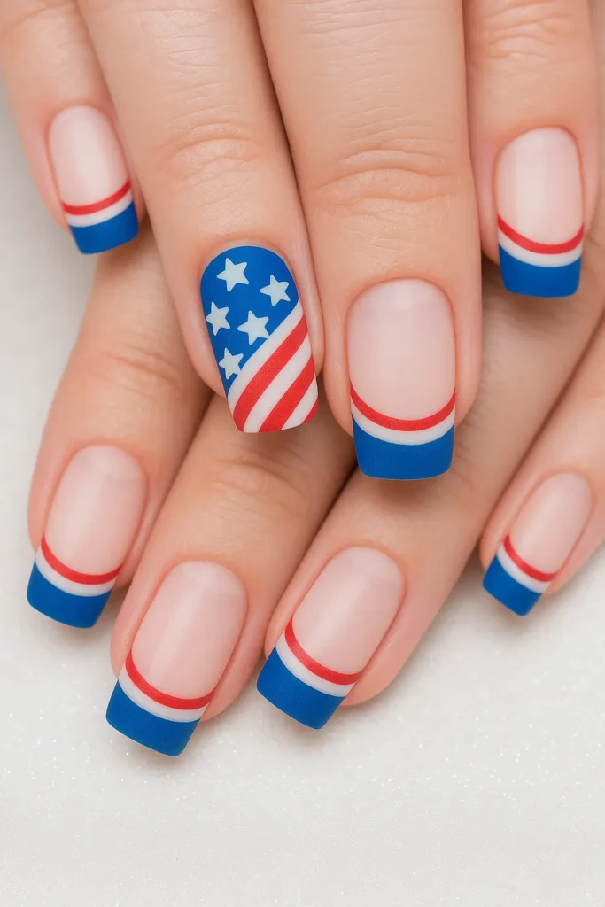 flag-inspired manicure