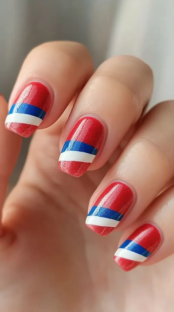 Fourth of July nails