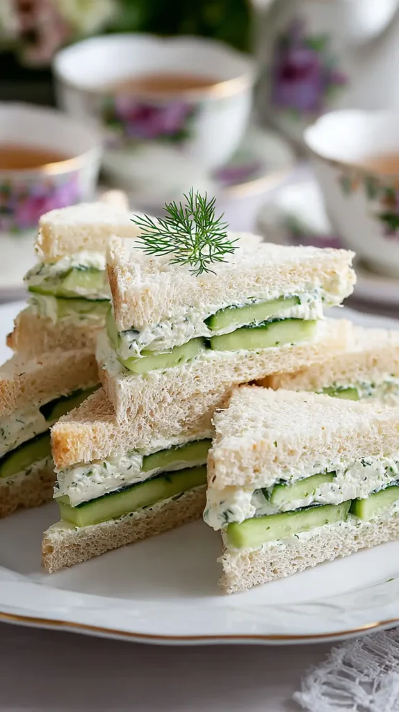 high tea party sandwiches