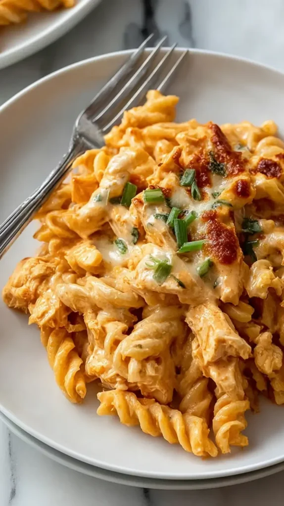 buffalo chicken pasta bake