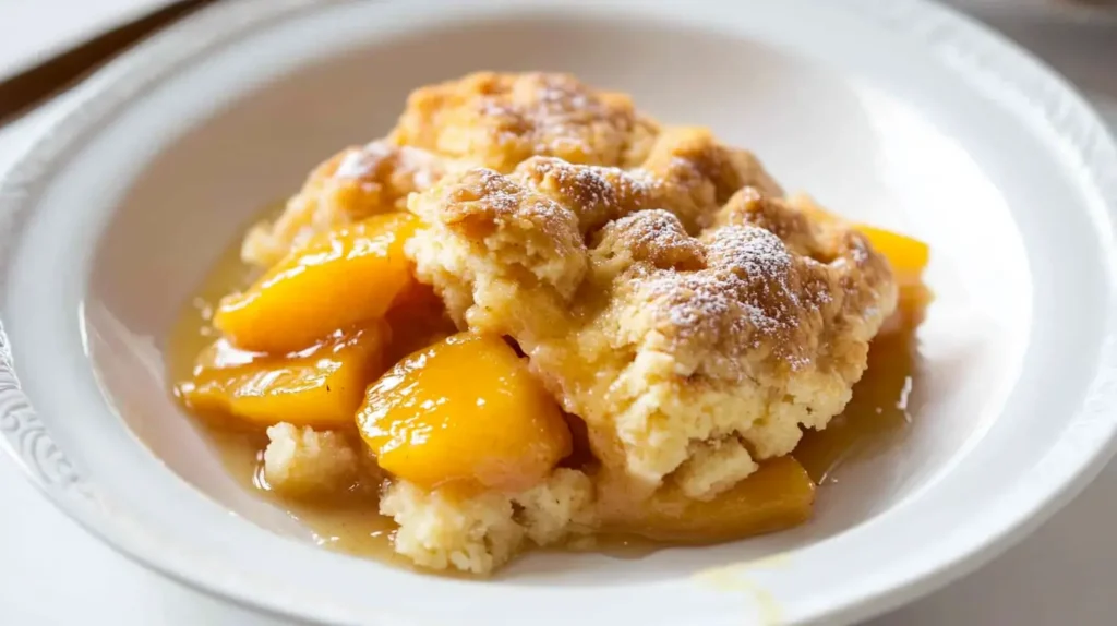 peach cobbler