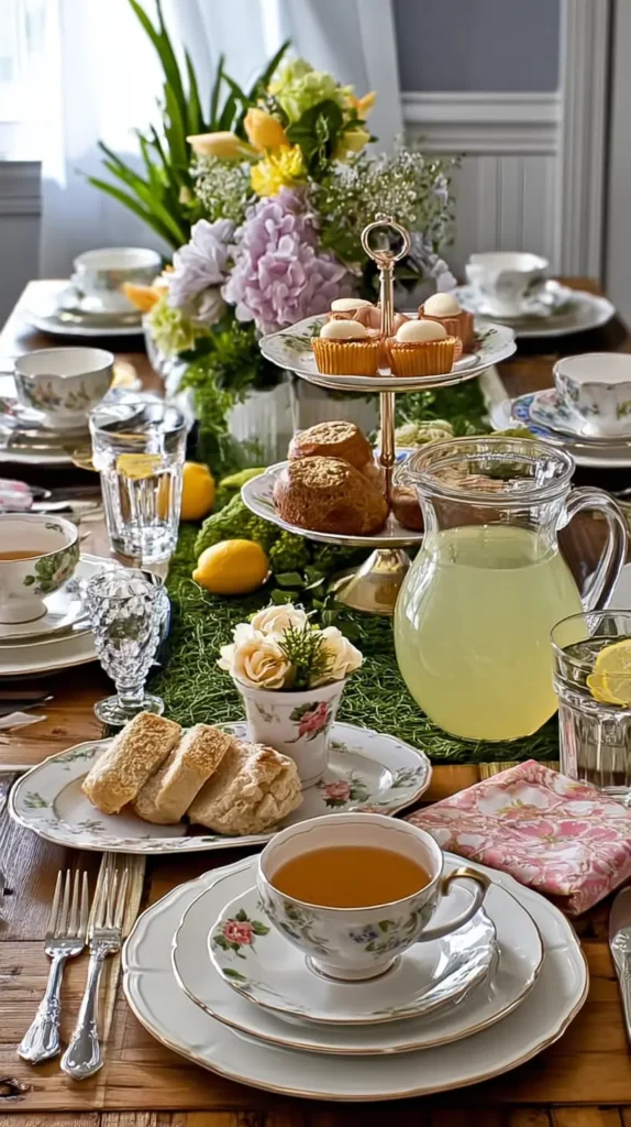 tea party table setting