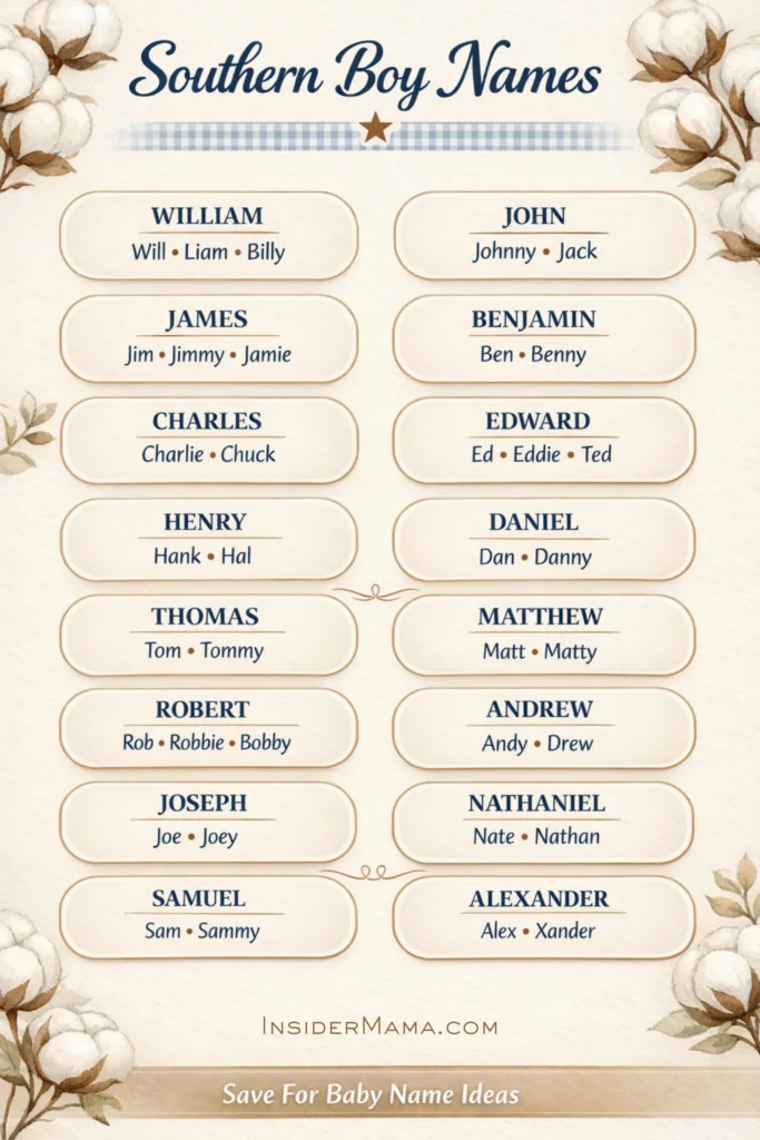 Southern boy nicknames