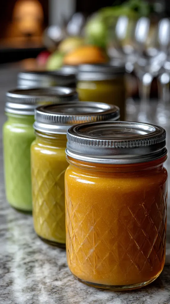 baby food in glass jars