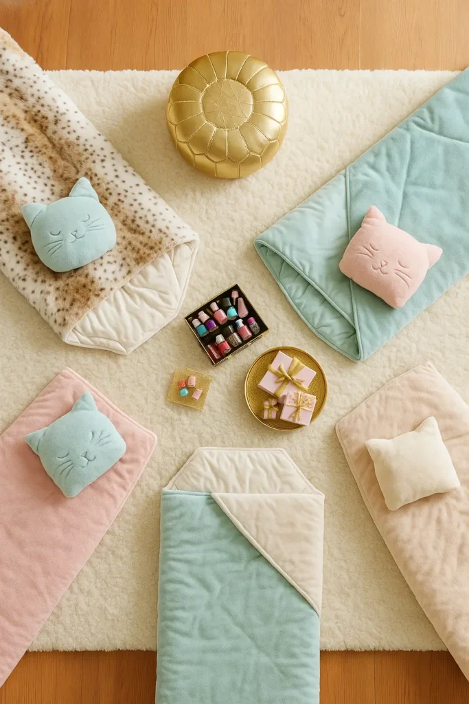 sleepover sleeping bags and pillows