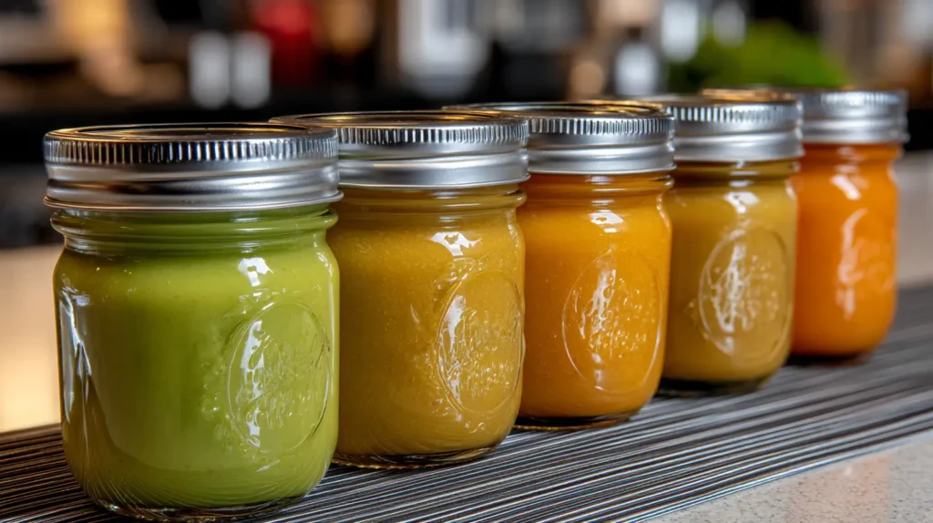 baby food in glass jars