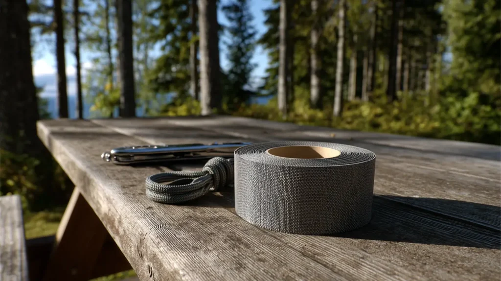 duct tape, gloves, camping essentials