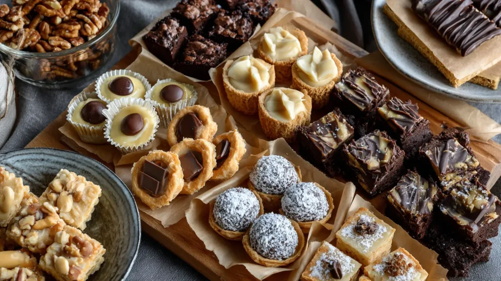 sweet bites on a grazing table