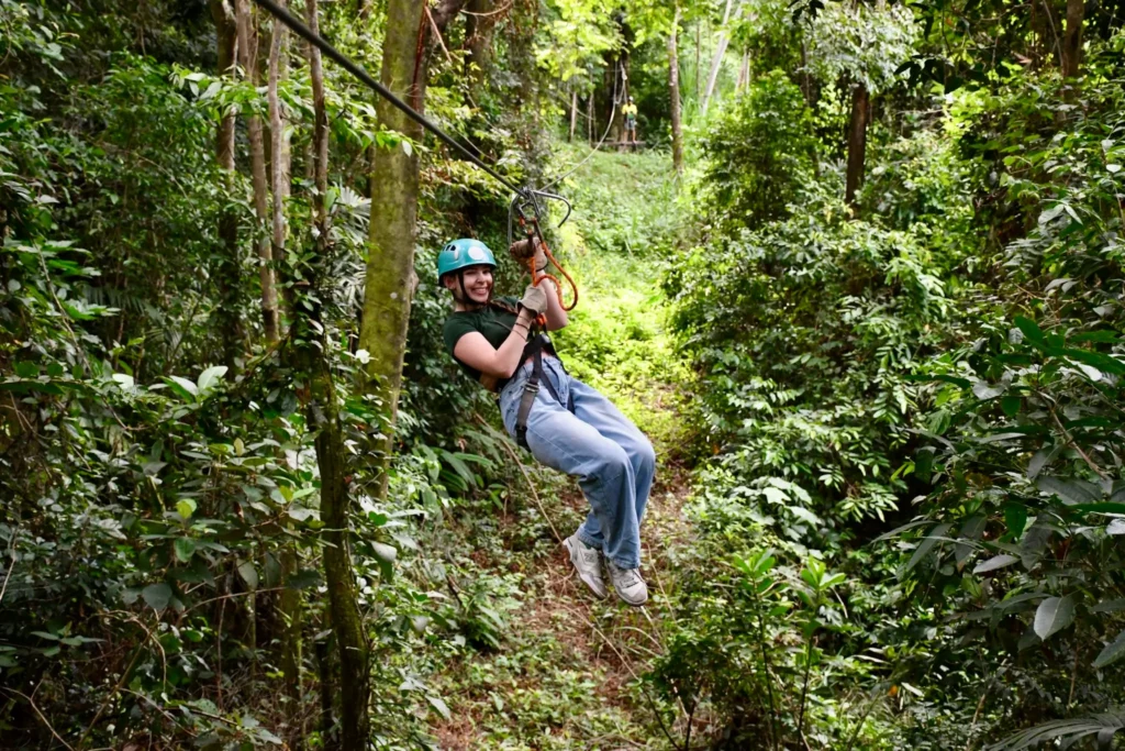 ziplining