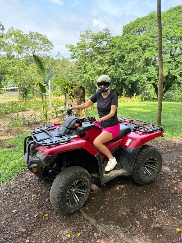 woman on an ATV