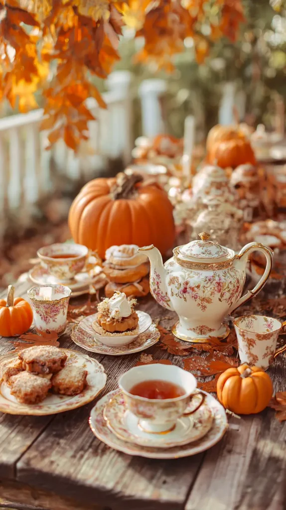 fall tea party bites