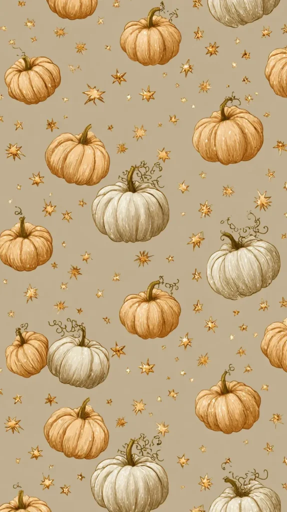 small repeating pumpkin pattern