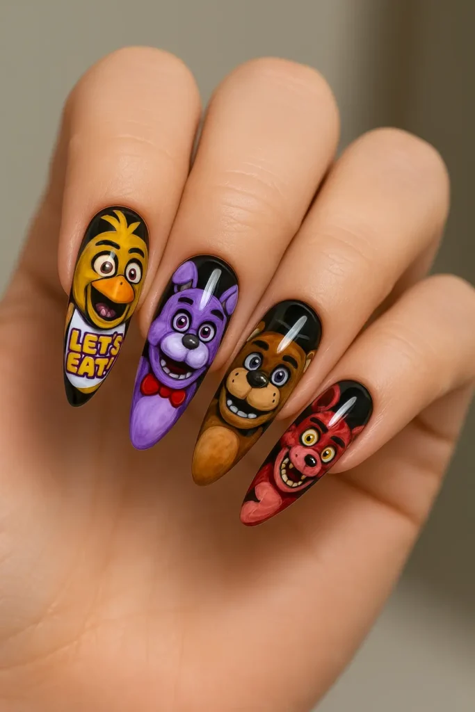 Five Nights at Freddy's manicure