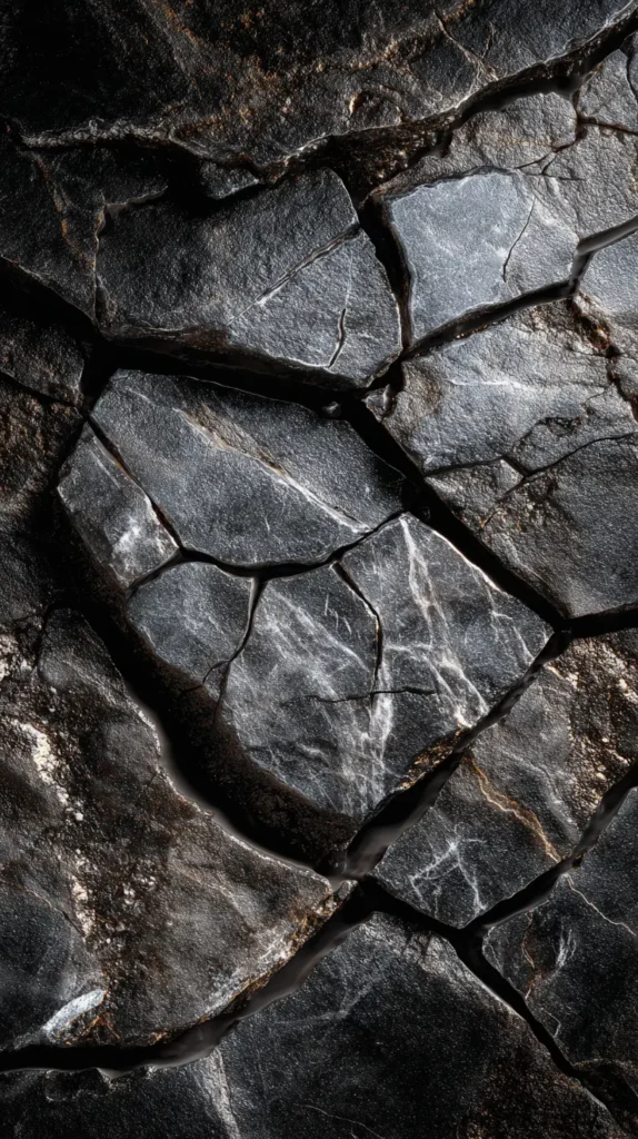 dark cracked stone