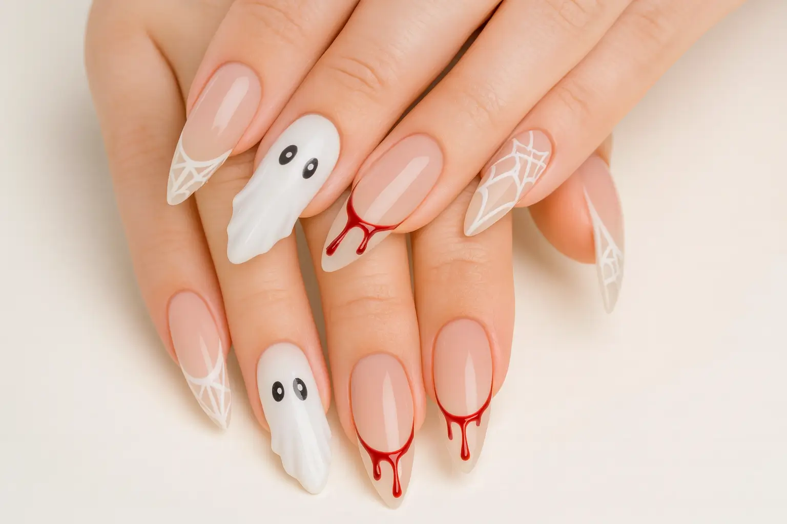 spooky halloween nails