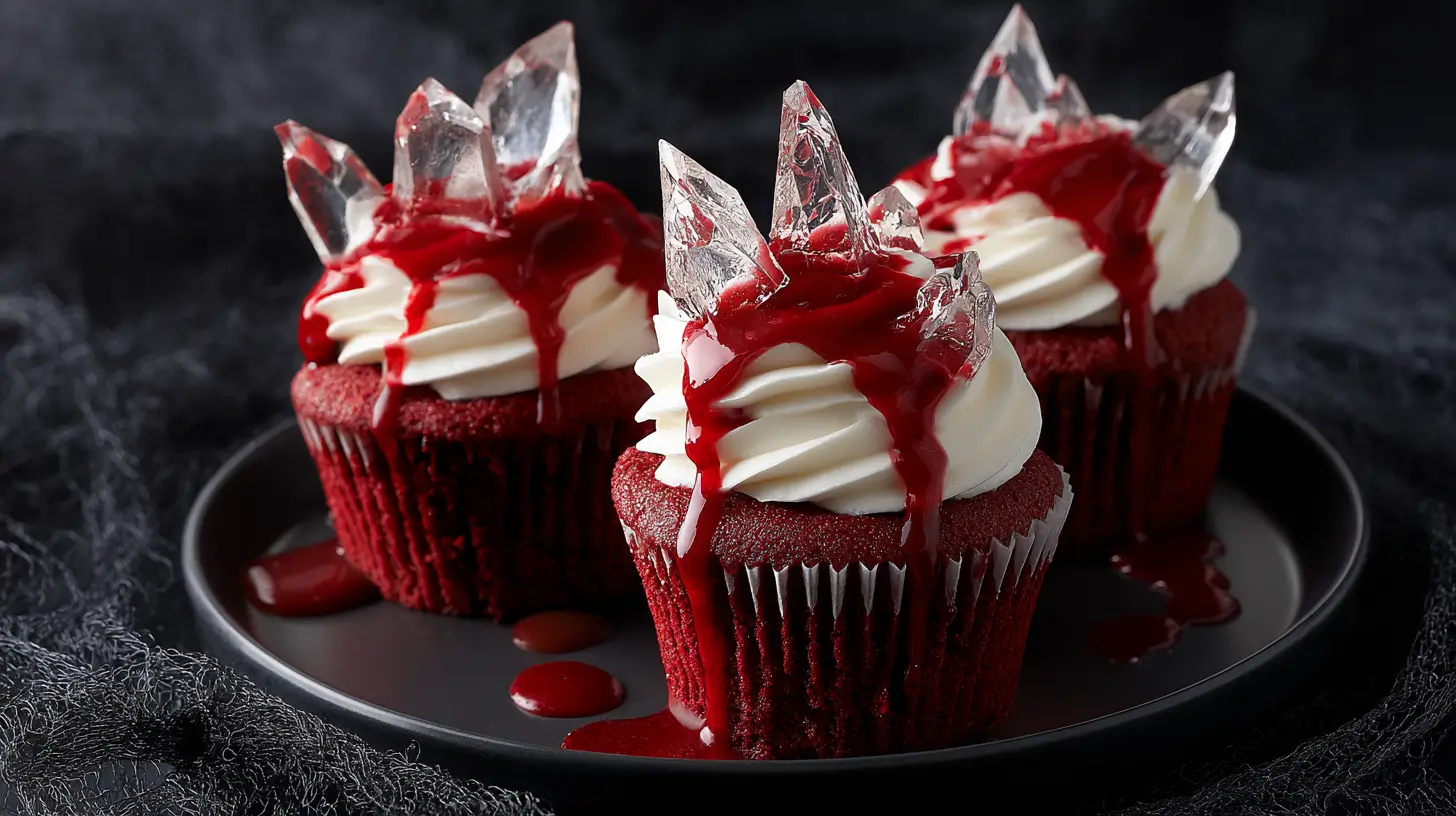 bloody glass cupcakes