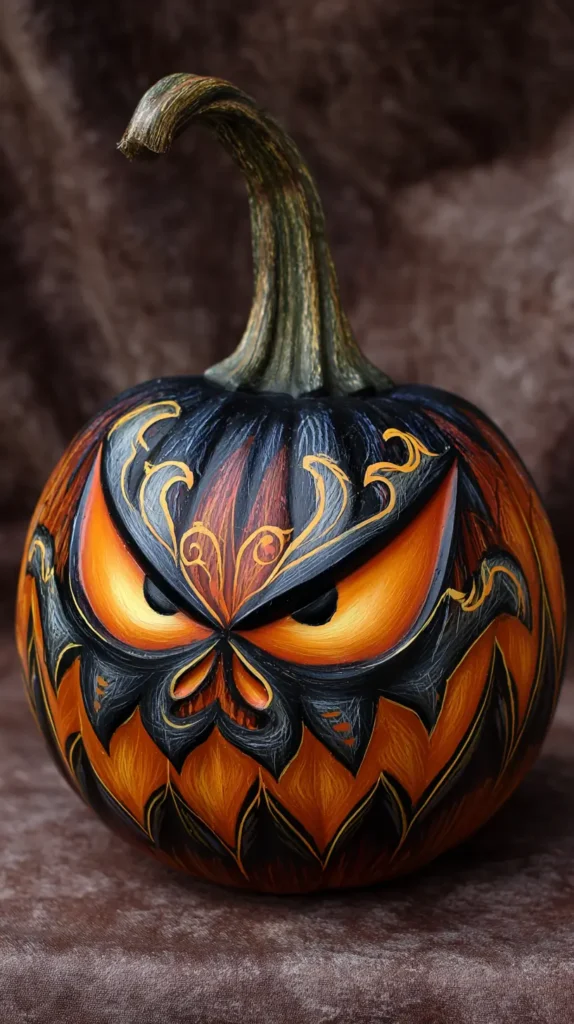 scary pumpkin face