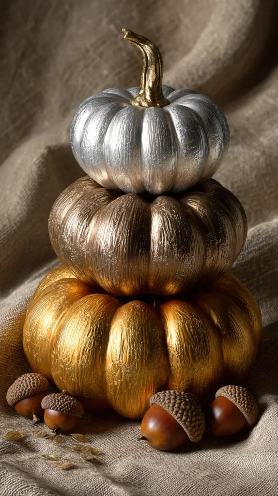metalic pumpkins