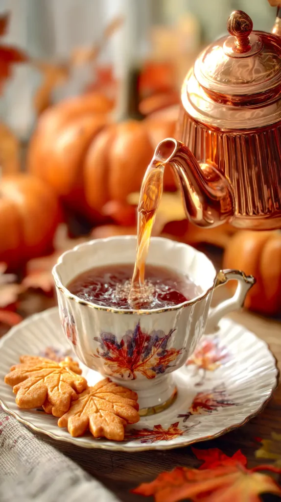 cup of tea being poured