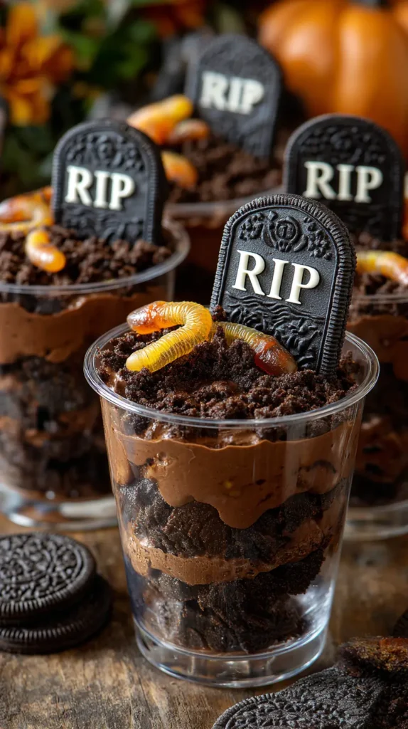 pudding cups, RIP, graveyard