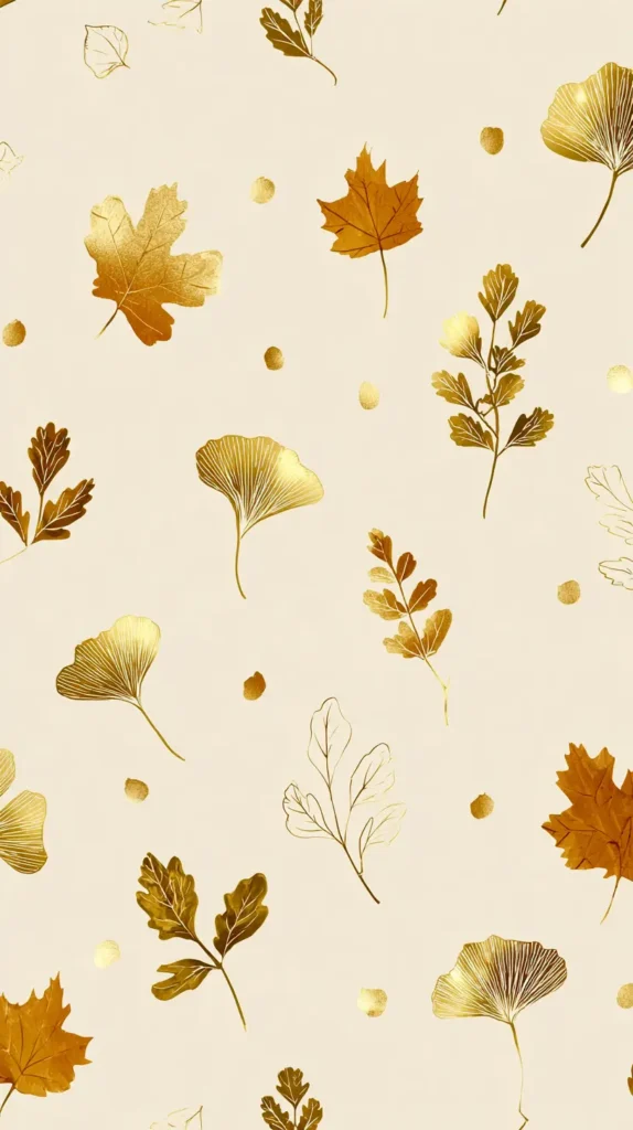 golden fall leaves