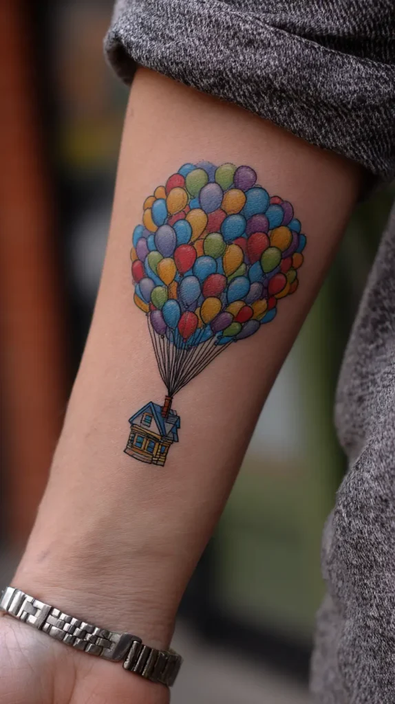 UP house and balloons