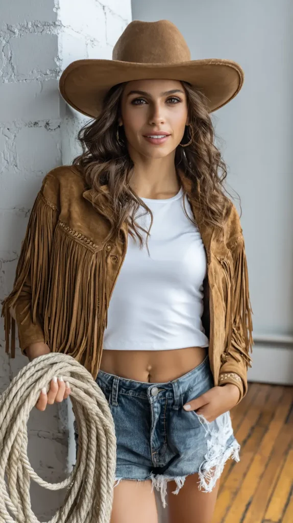 easy last minute halloween costumes, cowgirl