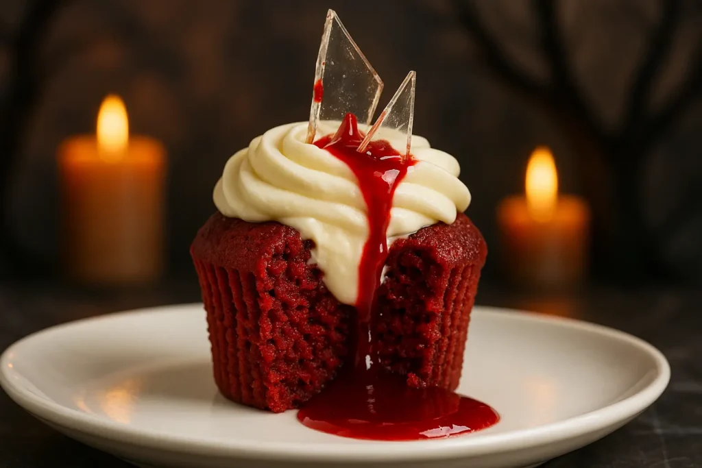red velvet cake with icing