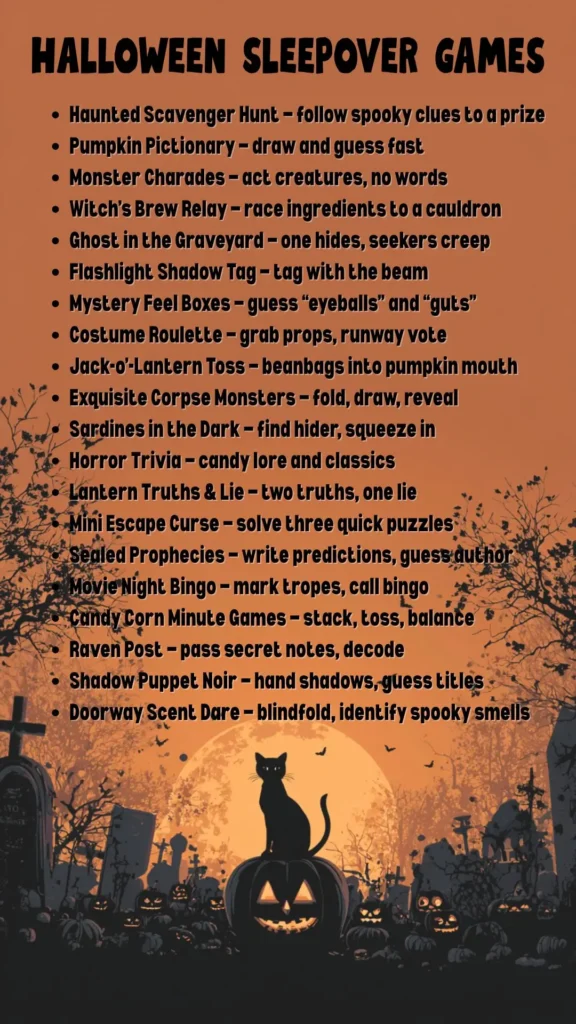 halloween sleepover